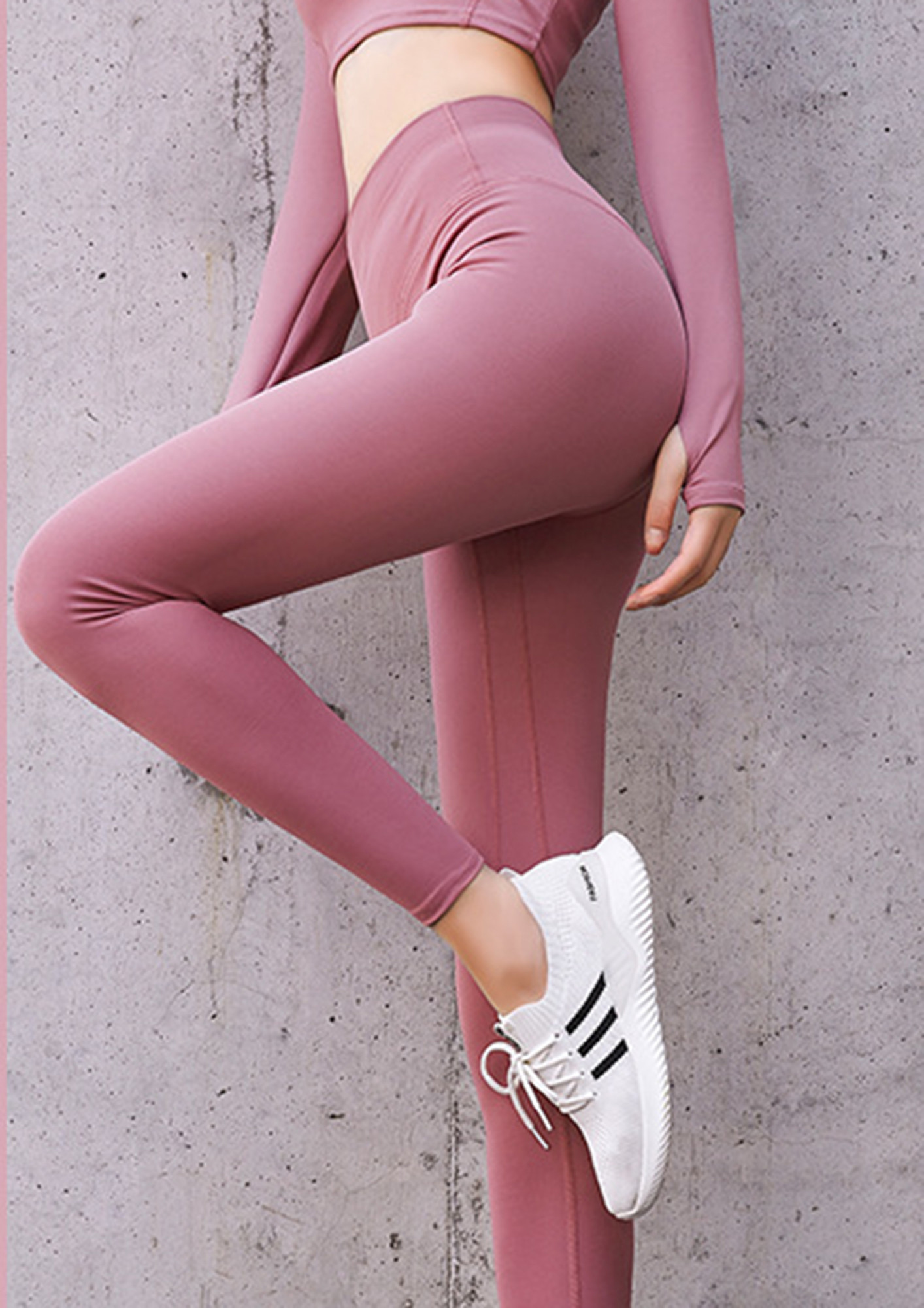 Buy ULTRA HIGH WAIST PINK YOGA PANTS for Women Online in India