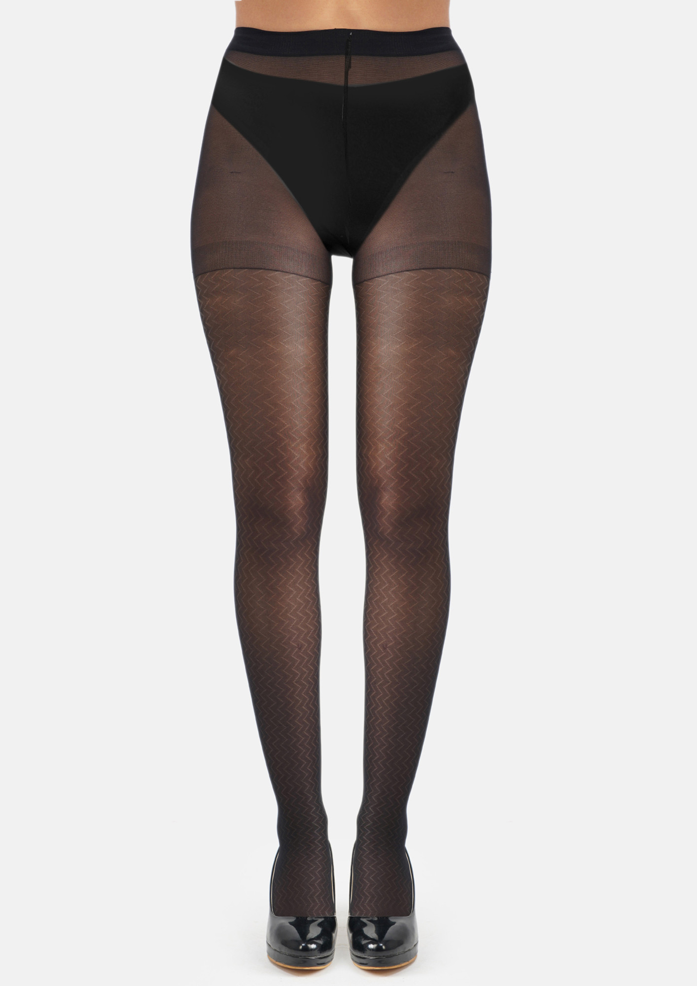 Buy NEXT2SKIN Women's Nylon Sheer Transparent Pattern Pantyhose