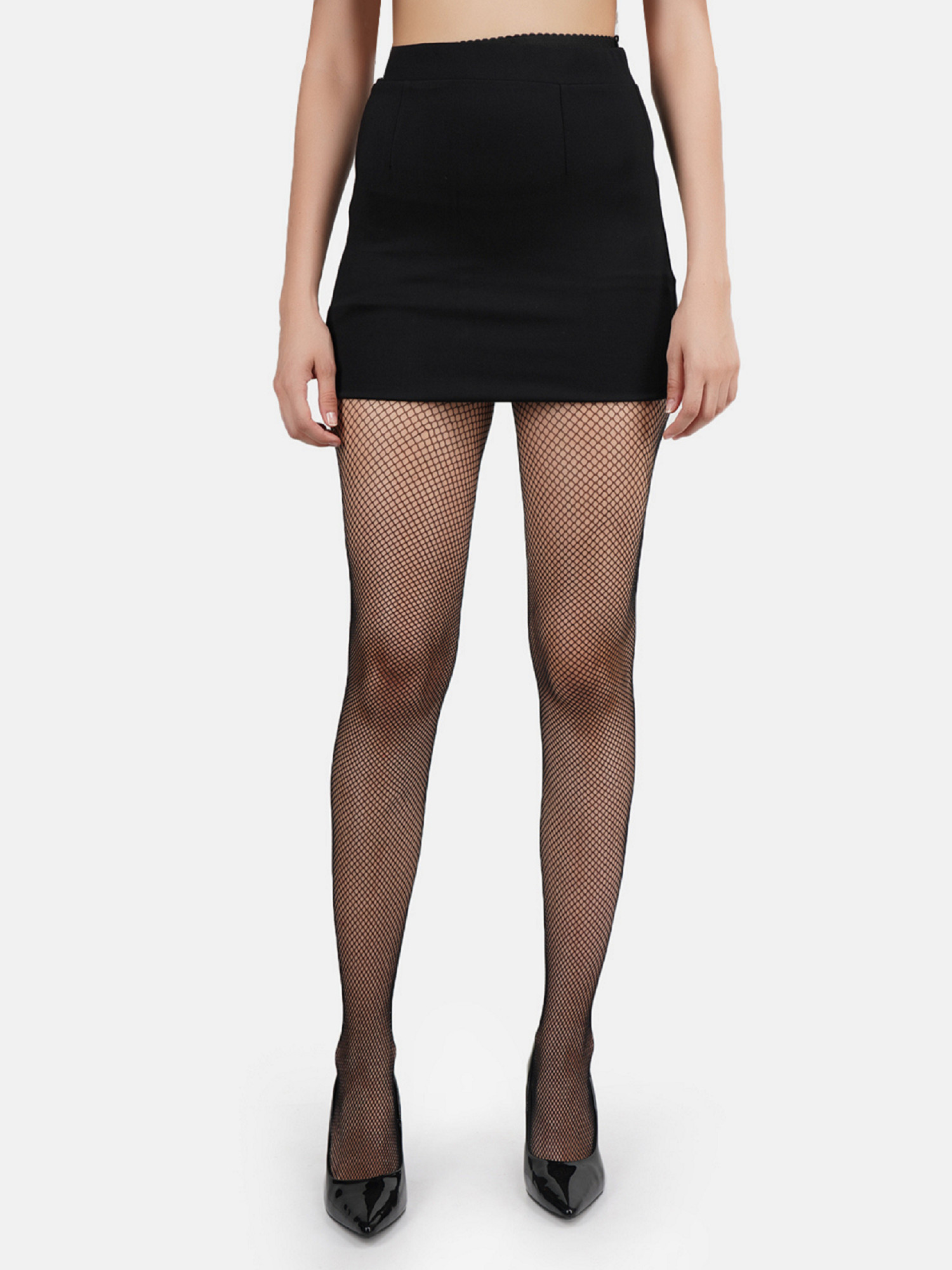 NEXT2SKIN Women's Fishnet Pattern Mesh Pantyhose Stockings Pack of 2 (Black, SmallNet-XLargeNet)