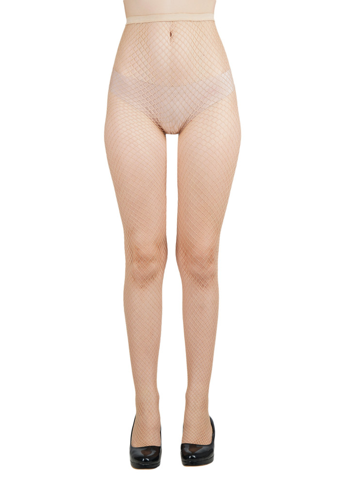 Next2skin Women Fishnet Pattern Mesh Pantyhose Stockings (skin, Medium Net)