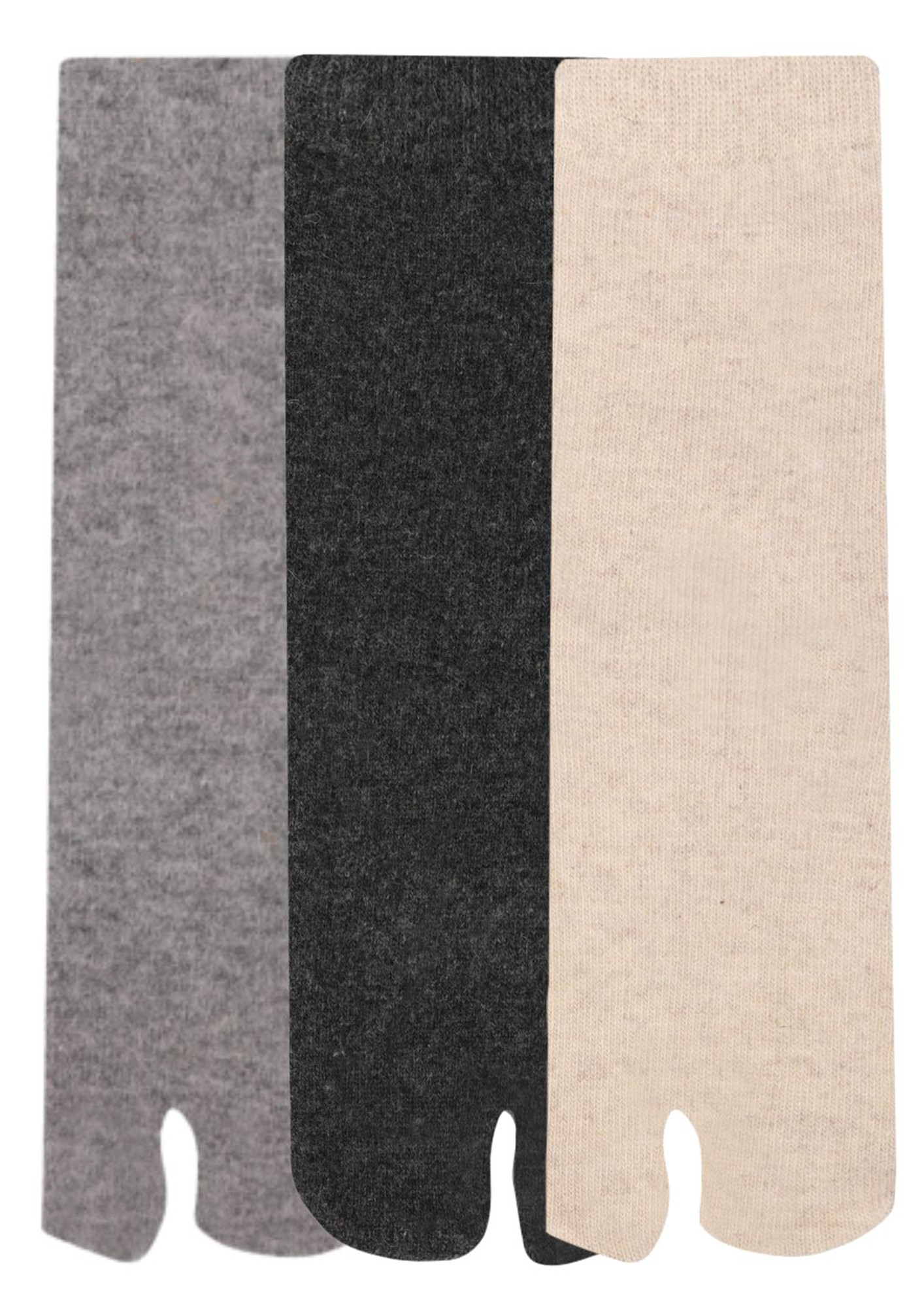 NEXT2SKIN Women's Woollen Regular length Socks (Pack of 3) (Light Grey,Dark Grey,Peach)
