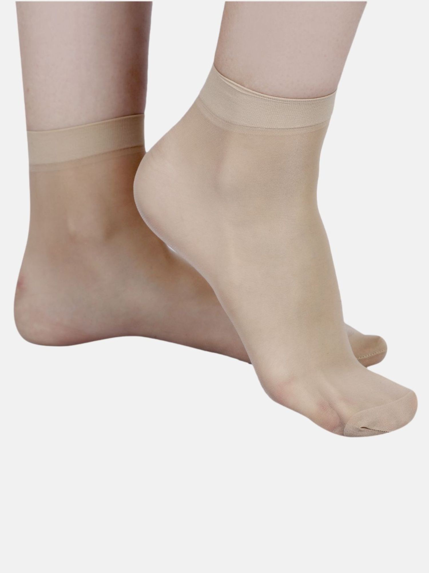 Buy NEXT2SKIN Women's Nylon Ankle Length Transparent Socks - Pack