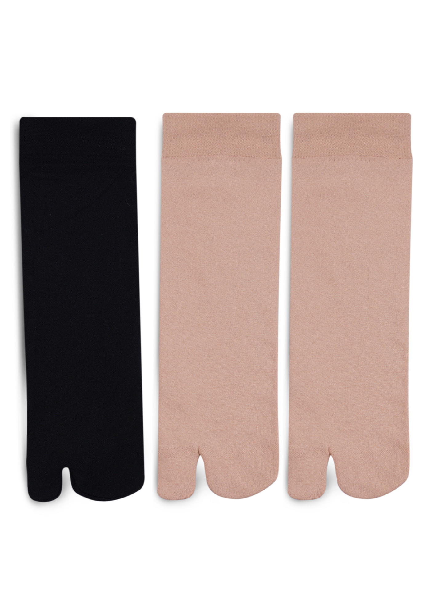 N2S NEXT2SKIN Women's Nylon Fleece Thumb Winter Socks - Pack Of 3 Pairs (N2S906_Pz, Black Beige, Free (22-24 Cm))