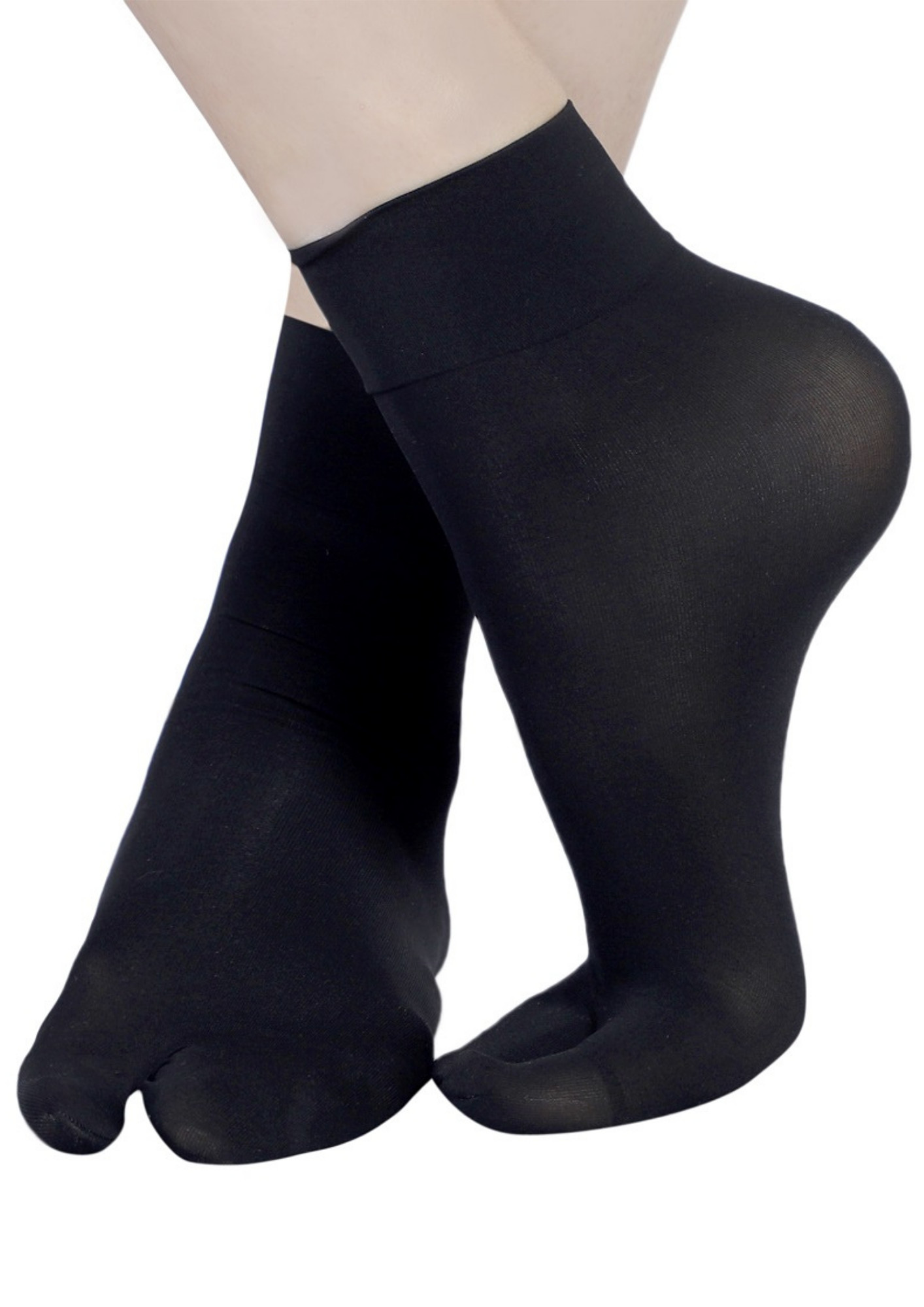 Ankle Thumb Socks - Black –