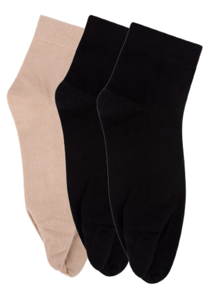 N2s Next2skin Women's Ankle Length Cotton Thumb Socks (pack Of 3) N2s913-sbb