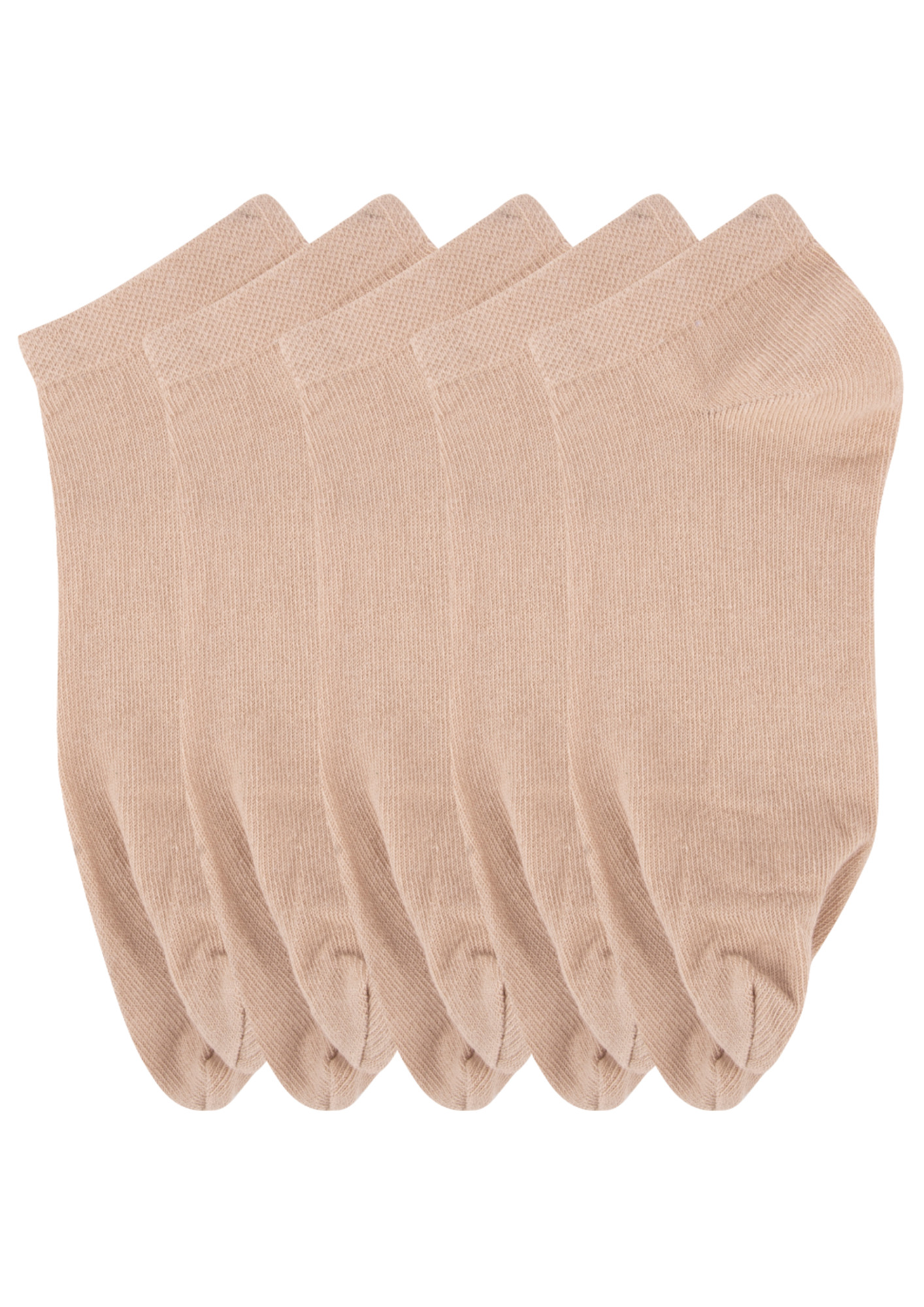 NEXT2SKIN Women Low Ankle Length Cotton Thumb Socks (Pack of 5) (Skin:Skin:Skin:Skin:Skin)
