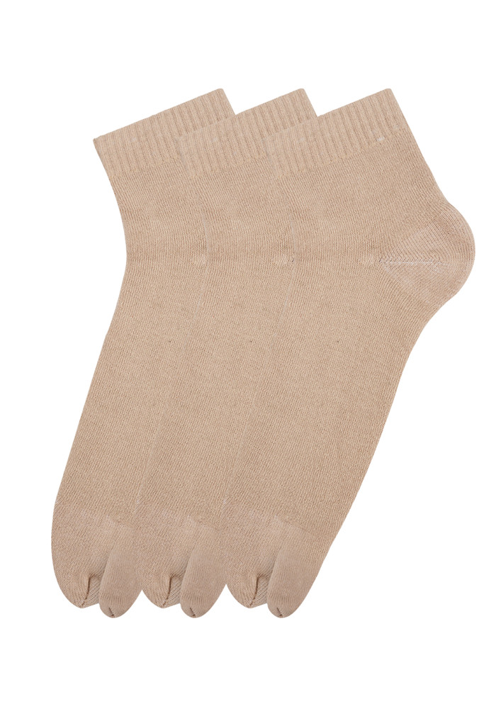 N2s Next2skin Women's Terry Thumb Socks - Pack Of 3 Pairs (skin)