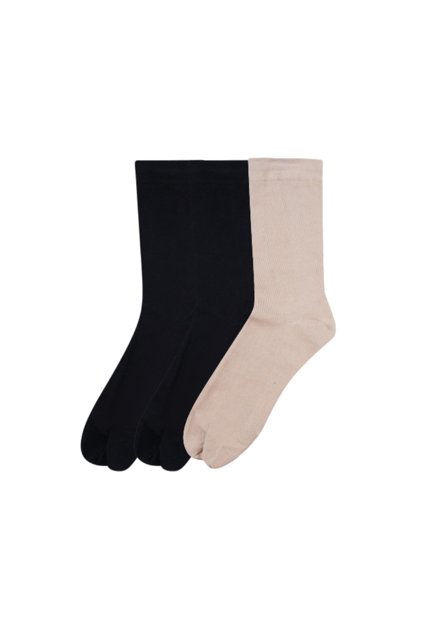 N2S NEXT2SKIN Women Regular Length Thumb Socks (Skin:Black:Black)