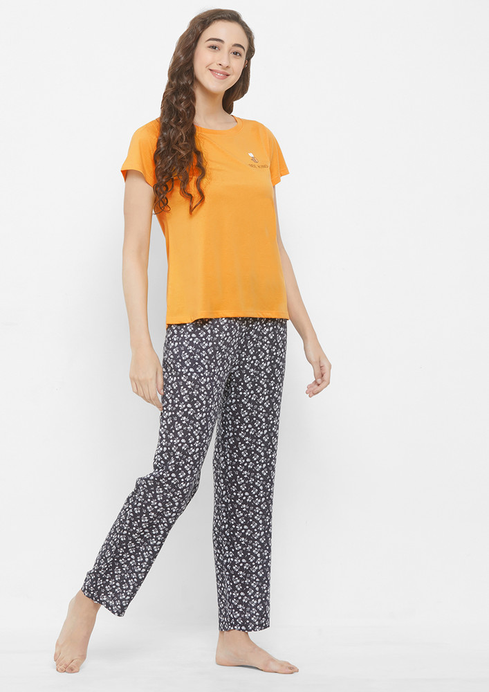 Soie Bee Kind Yellow Lounge T-Shirt