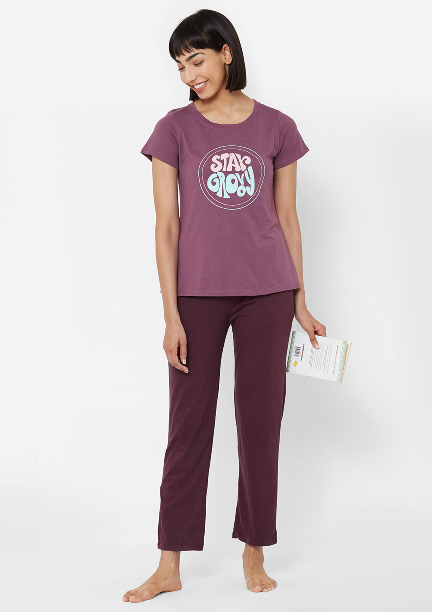 Soie Star Groovy Purple Lounge T-Shirt