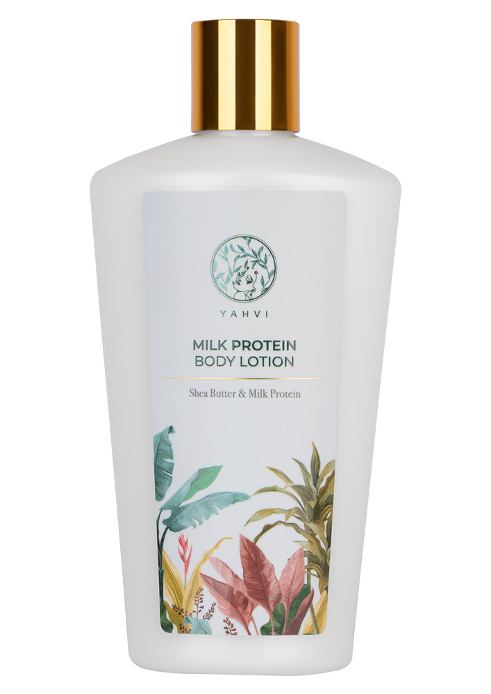 Yahvi Milk Protein Body Lotion Moisturizer | Enriched With Shea Butter, Aloe Vera Gel & Vitamin E | Deep Skin Whitening Cream | Hydrating Body Lotion For Women | Get Natural Glowing, Tan Free Skin Care | Paraben & Cruelty Free | Milk Plus