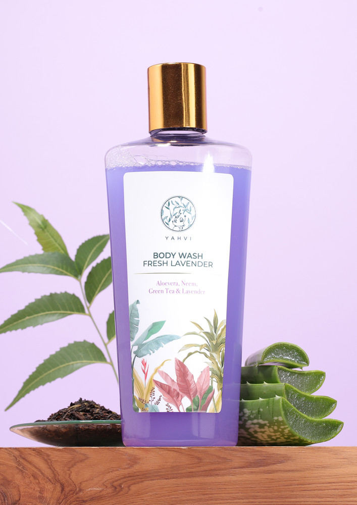 Yahvi Body Wash Fresh Lavender | Refreshing Shower Gel For Men & Women | Hydrating & Moisturizing Facewash, Hair & Body Wash Shower Gel | For Softer & Smoother Skin | Lavender-250 Ml