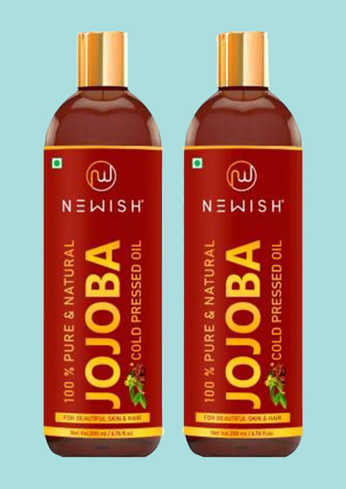 Newish Cold Pressed Jojoba Oil For Skin & Hair Growth - Virgin & Unrefined 200ml (pack Of 2)
