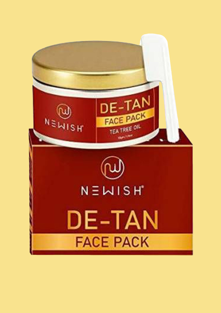Newish De Tan Face Pack For Men & Women 50gm