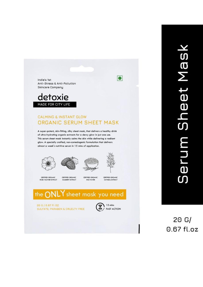 Detoxie - Organic Serum Sheet Mask - 20 gm