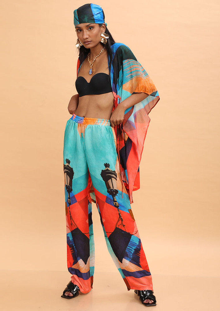 The Missy Co. Lamp Abstract Print Staright Pant