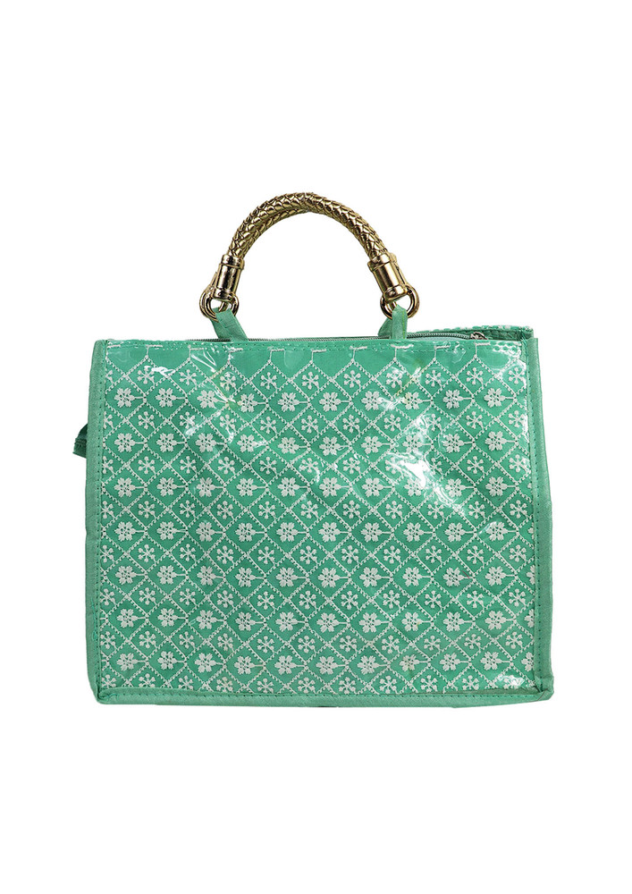 Mint -Coloured Women'S Solid Shopper Bag