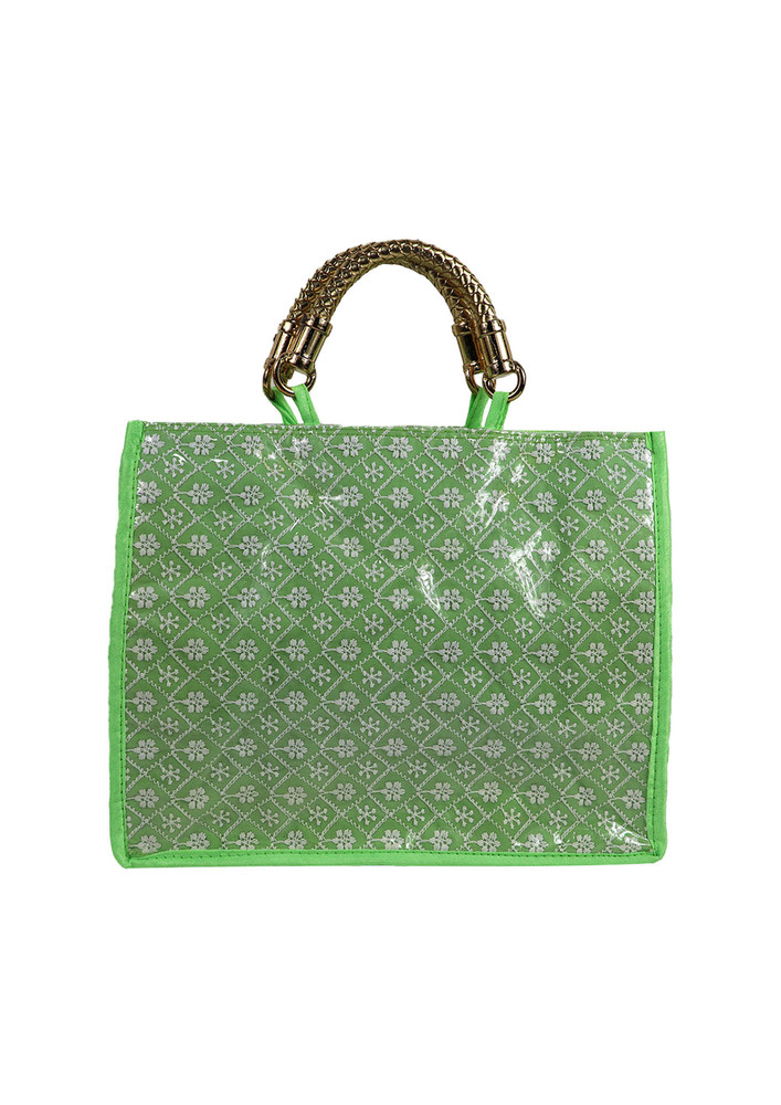Green-Coloured Women'S Solid Shopper Bag