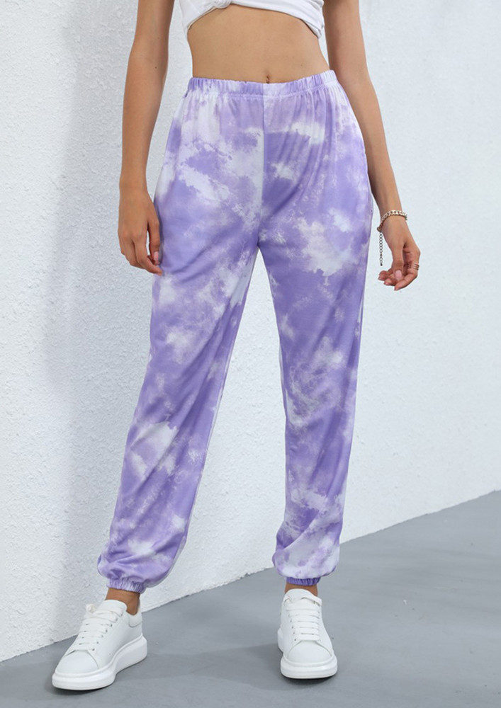 CASUAL TIE-DYE HIGH-RISE JOGGER