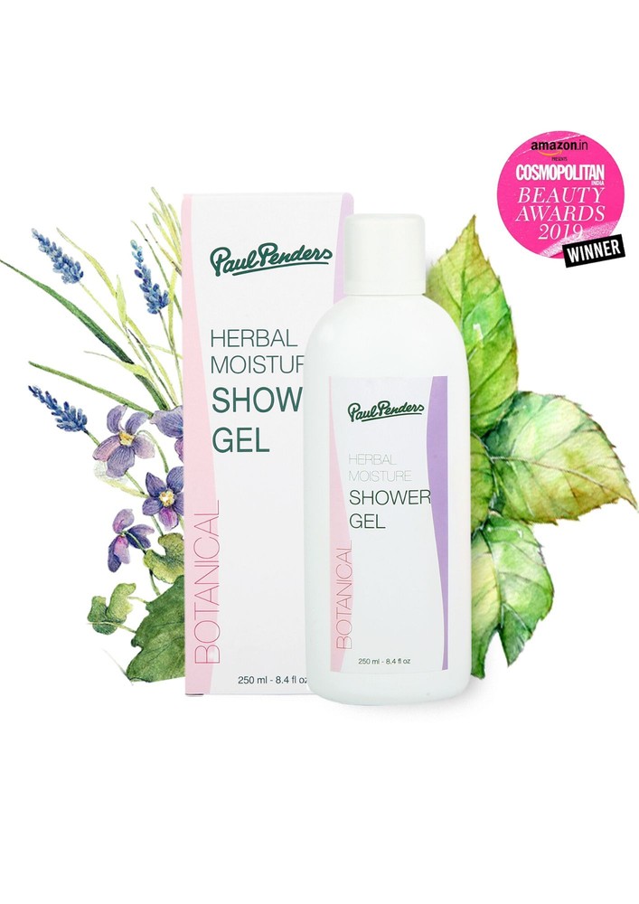 Paul Penders Herbal Moisture Natural Shower Gel | Vegan Shower Gel For Soft & Nourished Skin 250ml