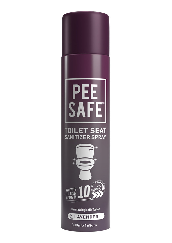Pee Safe - Toilet Seat Sanitizer Spray 300 ML Washroom Pack - Lavender
