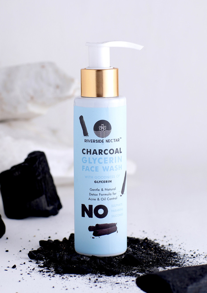 ACTIVATED CHARCOAL WITH GLYCERIN FACE WASH FOR ANTI-POLLUTION FACE