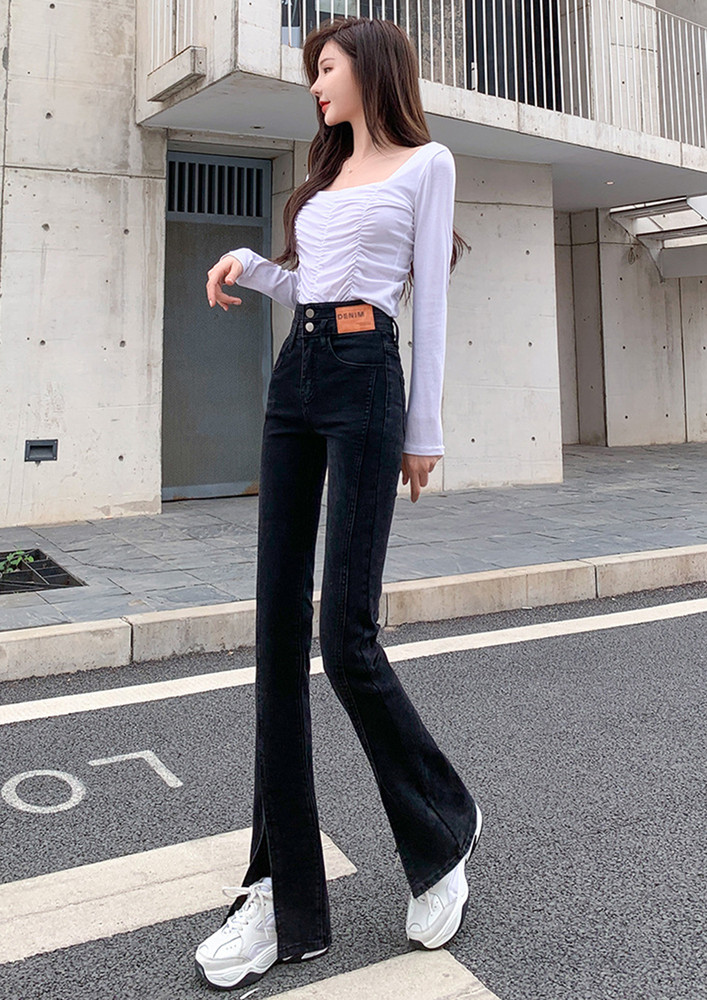 Style In Denim Black Jeans
