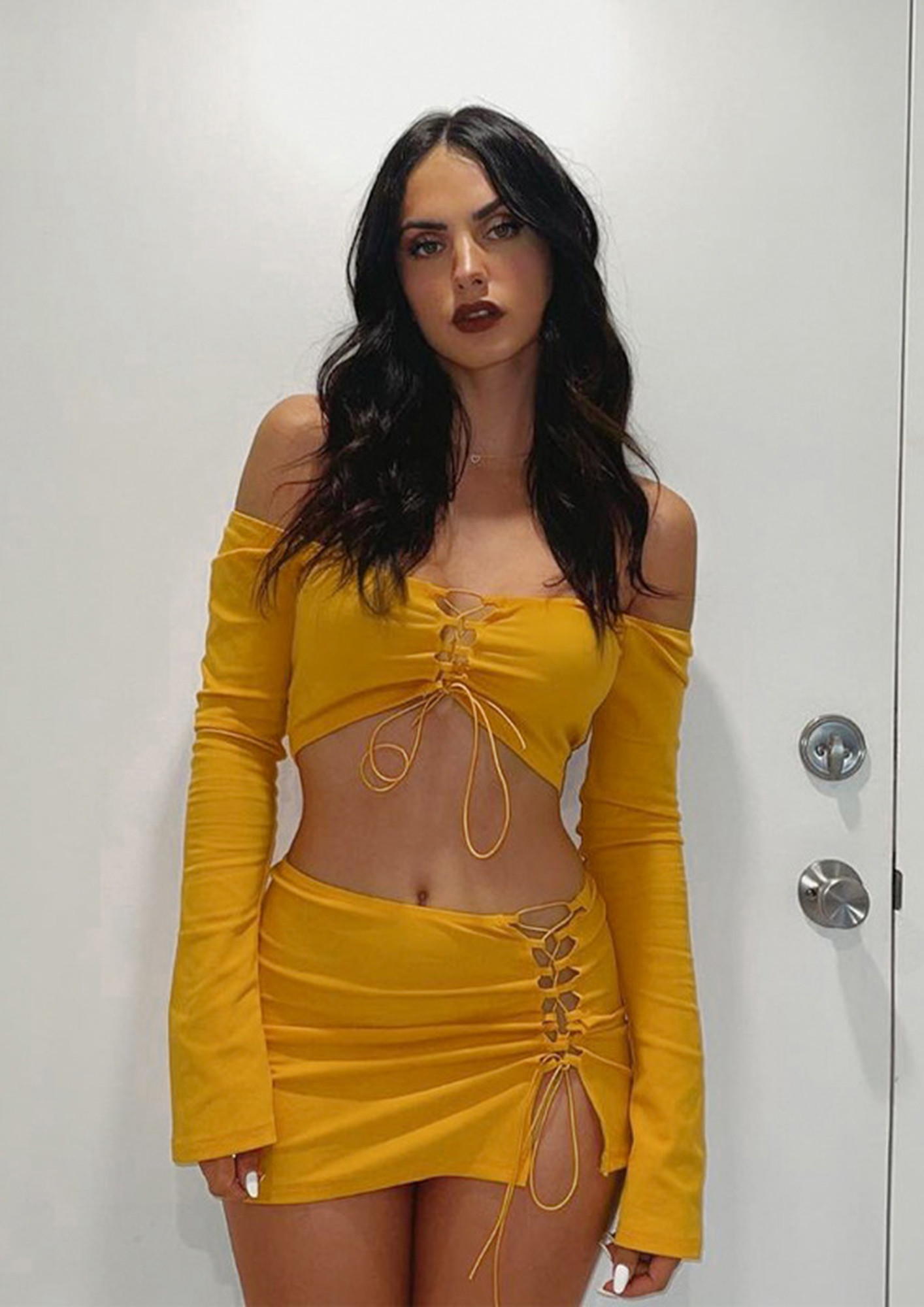 LIVING THE DREAM YELLOW TWO PIECE SET