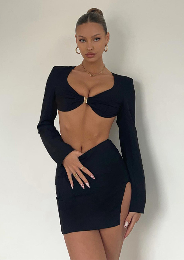 INFATUATED BLACK TWO PIECE SET