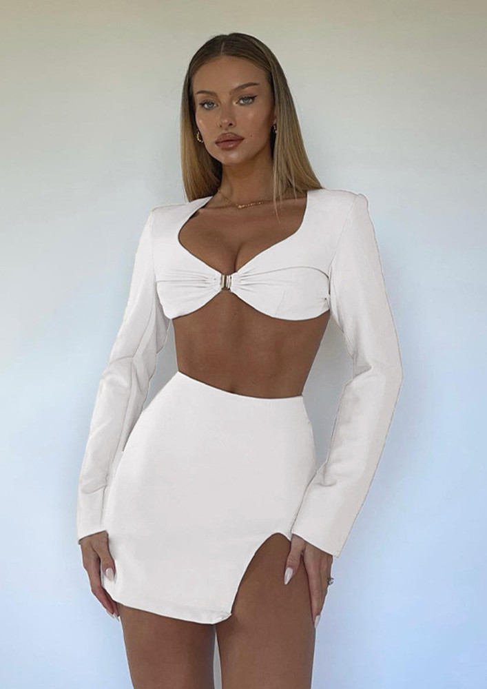 INFATUATED WHITE TWO PIECE SET