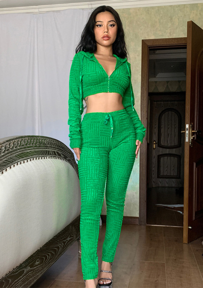 Add The Sass Green Two Piece Set