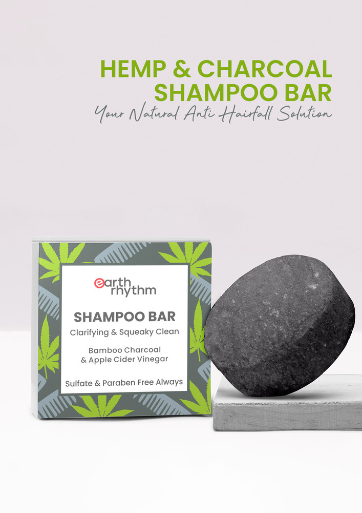 Earth Rhythm Hemp & Charcoal Shampoo Bar Cardboard Box