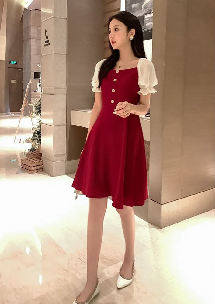 LOVE IN FRANCE RED DRESS