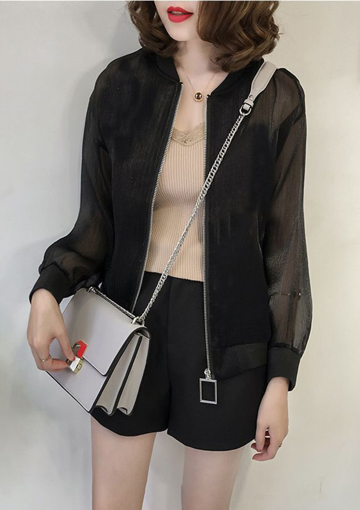 SHEER STYLE BLACK COVER UP