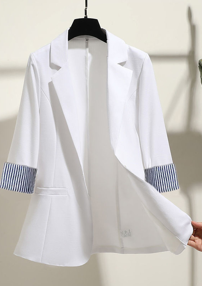 SHE MEANS BUSINESS WHITE COAT
