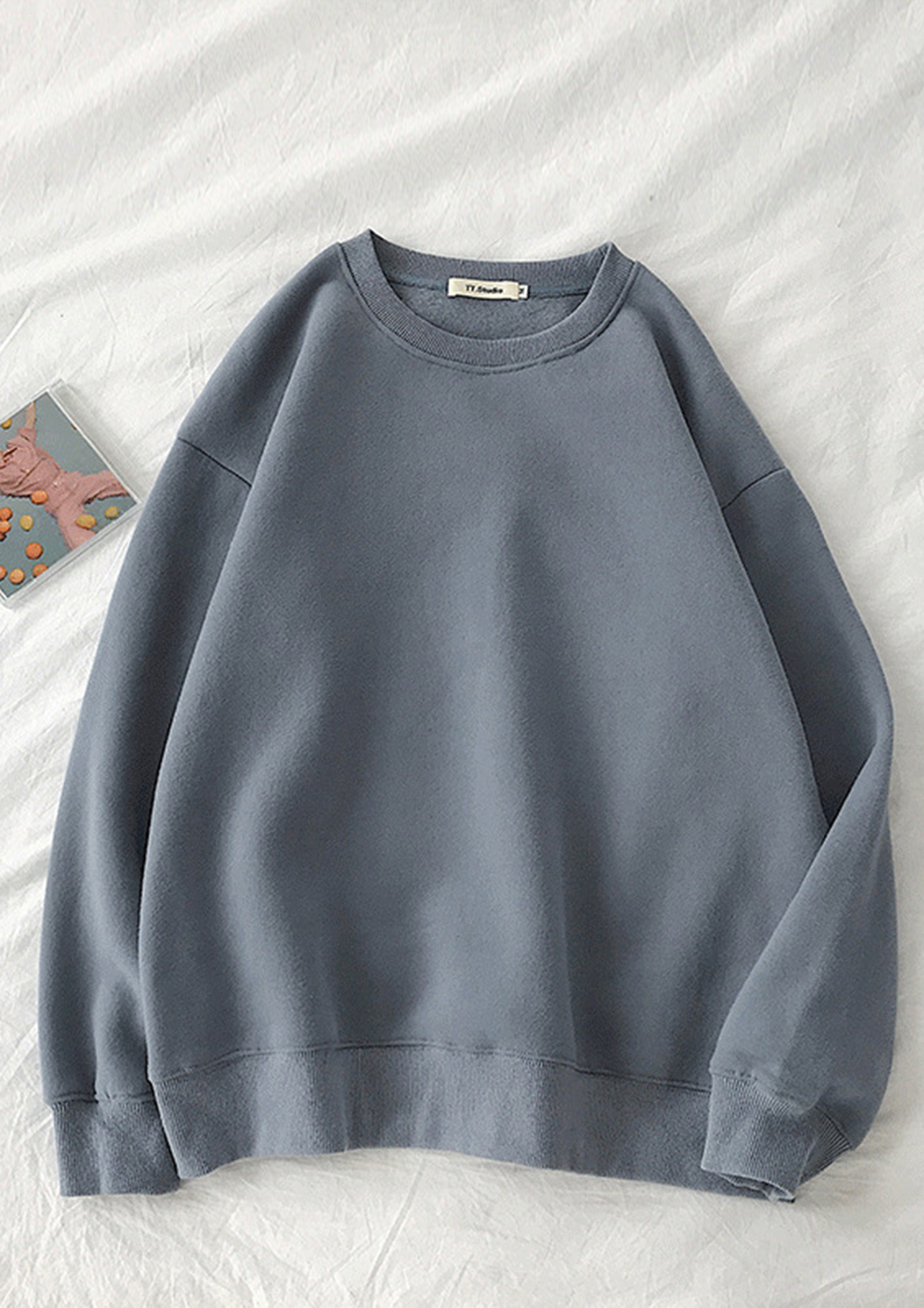 Buy GREY RELAXED FIT POLYESTER SOLID COLOUR SWEATSHIRT for Women Online in  India