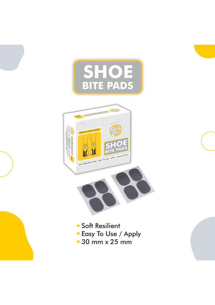 Slickfix Shoe Bite Protector Pads (pack Of 12) One Size Fits All | Skin Friendly & Unisex