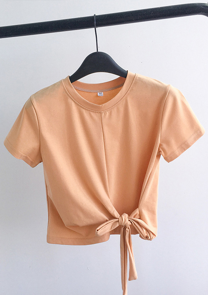 Tie Up Buttercup Orange T-shirt