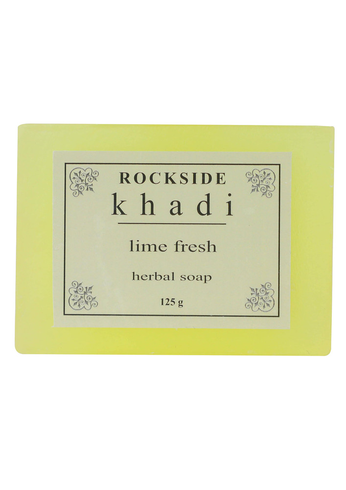 Rockside Khadi Lime Fresh Herbal Soap  (  Set Of 4 )