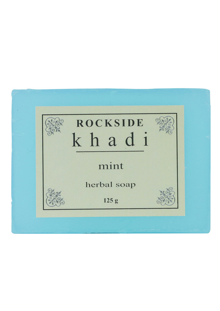 ROCKSIDE Khadi Mint Herbal Soap  (  Set Of 4 )