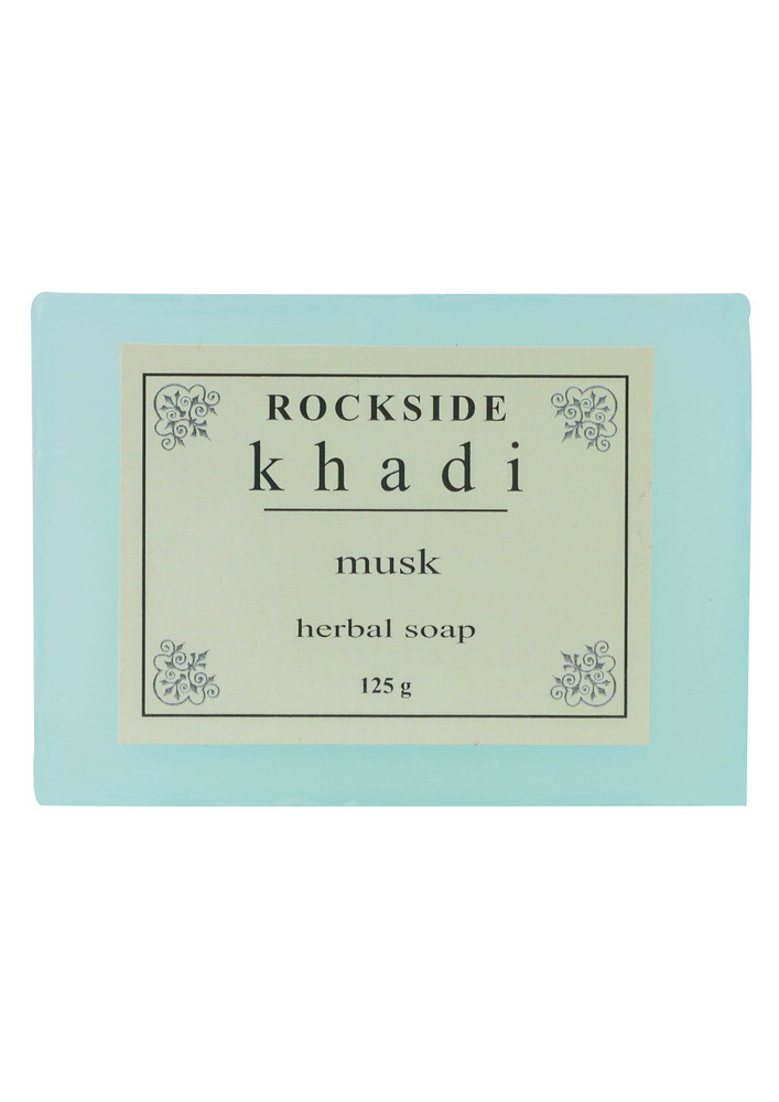 ROCKSIDE Khadi Musk Herbal Soap  (  Set Of 4 )