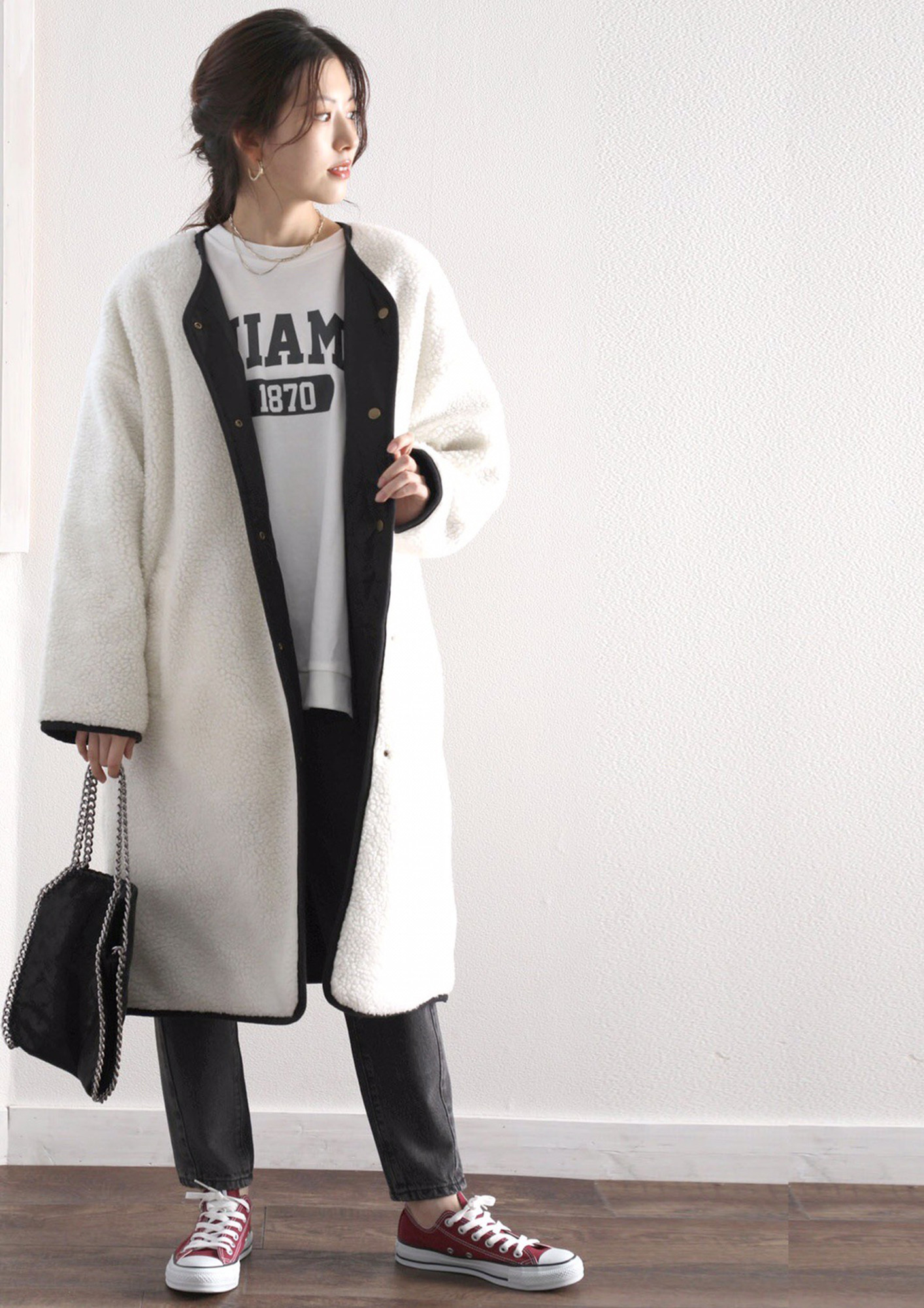 WORK IN STYLE LONG WHITE CARDIGAN