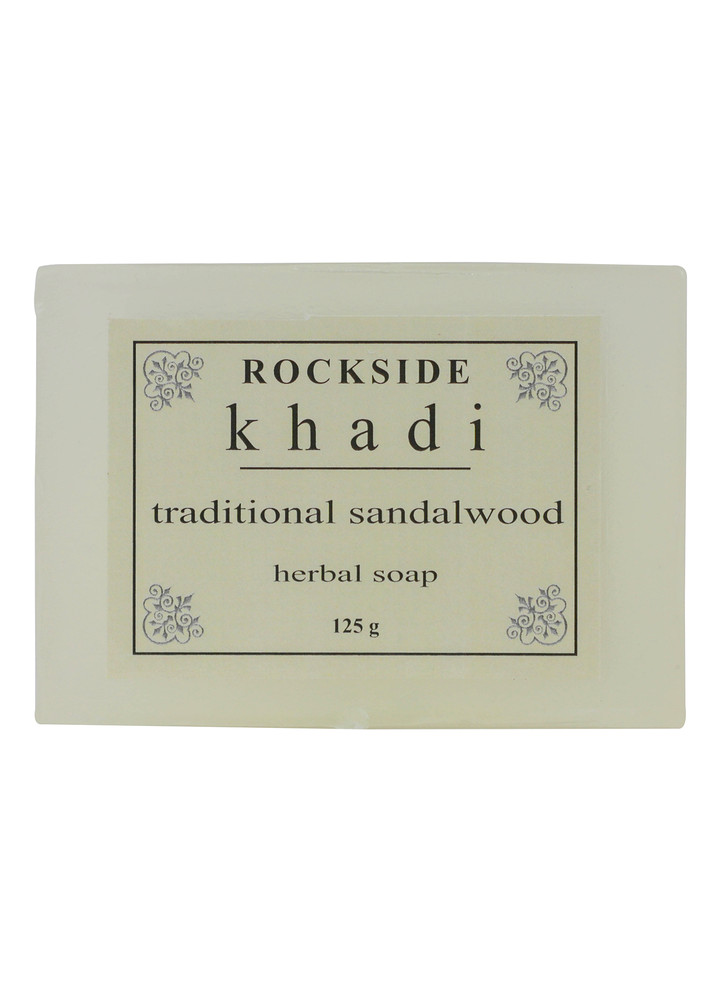 Rockside Khadi Sandalwood Herbal Soap  (  Set Of 4 )
