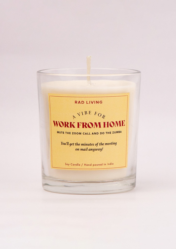 Work From Home - Cappuccino Scented Candle