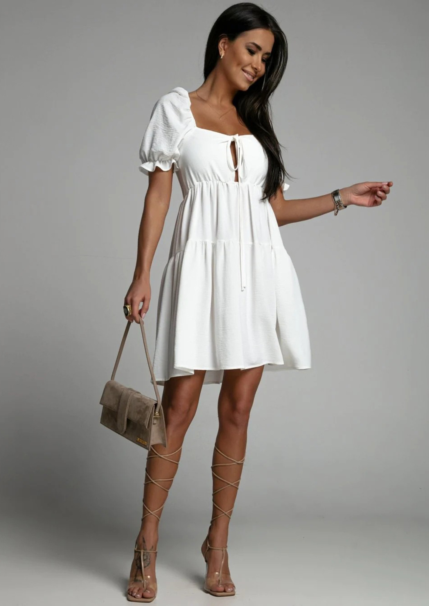 buy hot and heavy white dress for women online in india
