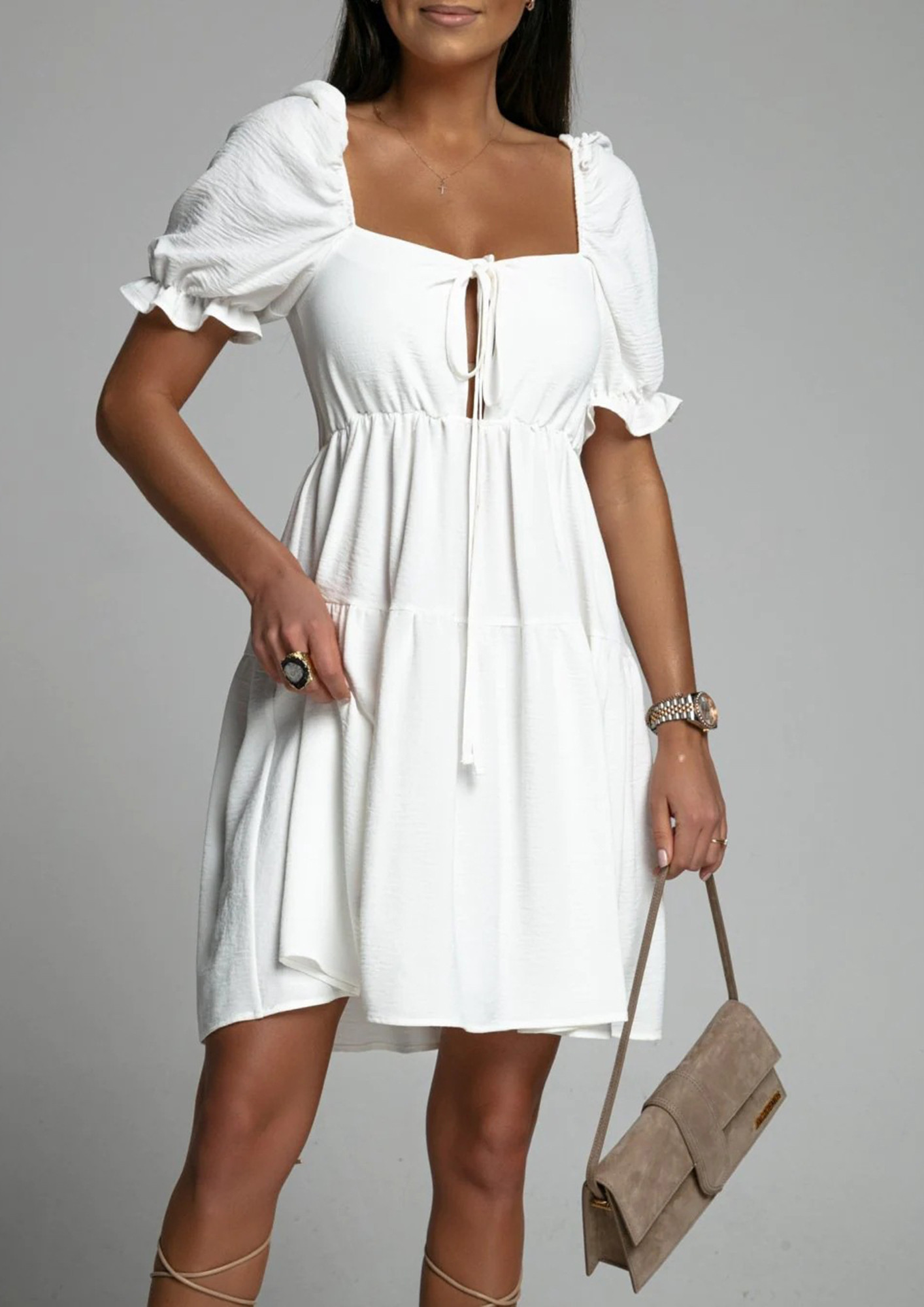 Buy HOT AND HEAVY WHITE DRESS for Women Online in India