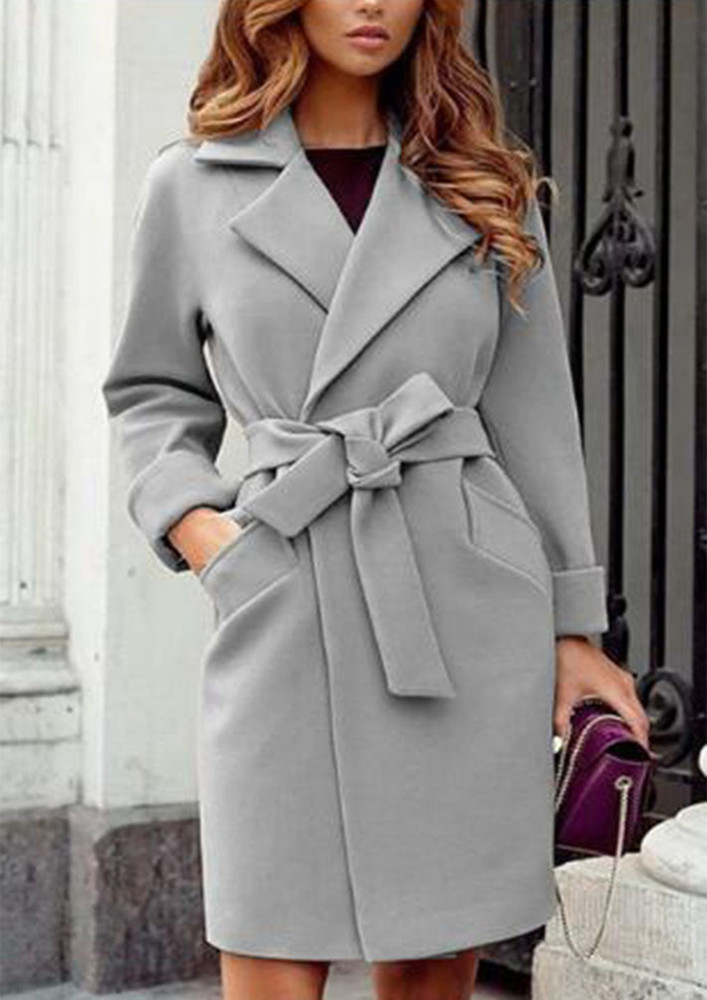 Warmup Babez Grey Woolen Coat