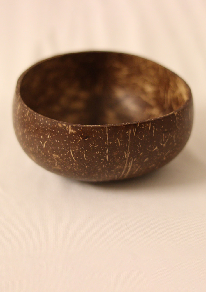 Coconut Bowl Super Jumbo 900ml - Set Of 1, Eco-friendly ( Handcrafted From Original Coconut Shells) & 100% Natural