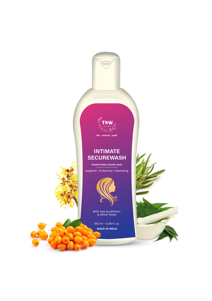 TNW-The Natural Wash Intimate Secure Wash for Personal Female Hygiene | With Sea Buckthorn & Lactic Acid | Suitable for All Skin Types