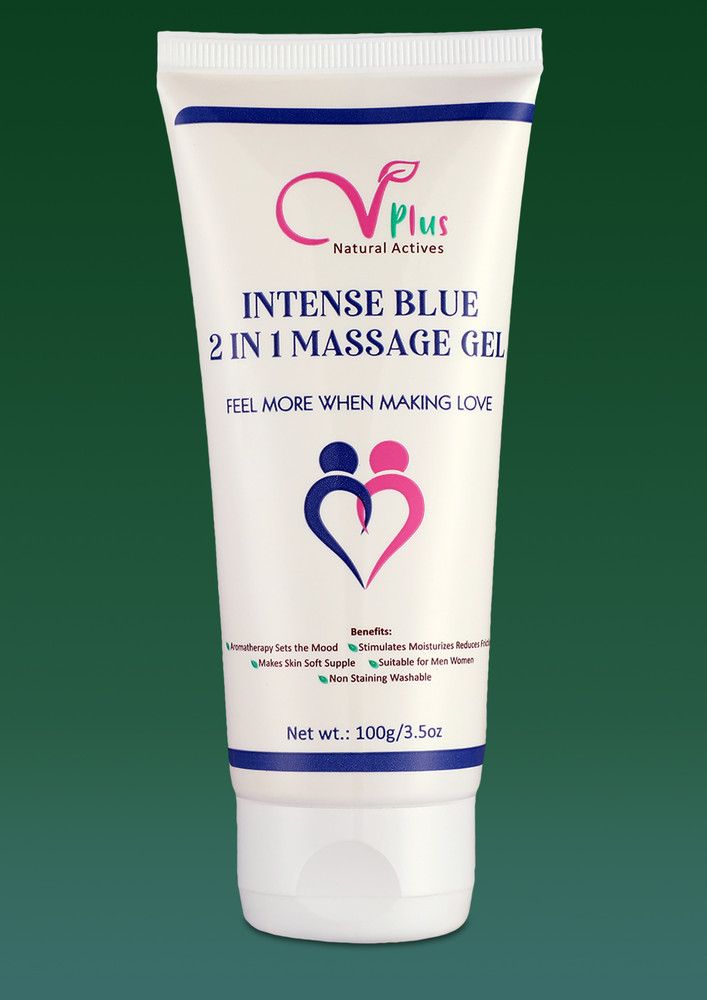 Vigini Cool Blue 2 in 1 Sensual Lubricant Lubricating Lube Long Lasting Time Performance Booster Gel